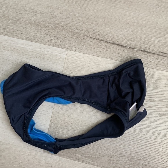 Anne Cole High Waist Bikini bottom two tones color block sz  Small twisted front - Picture 5 of 5